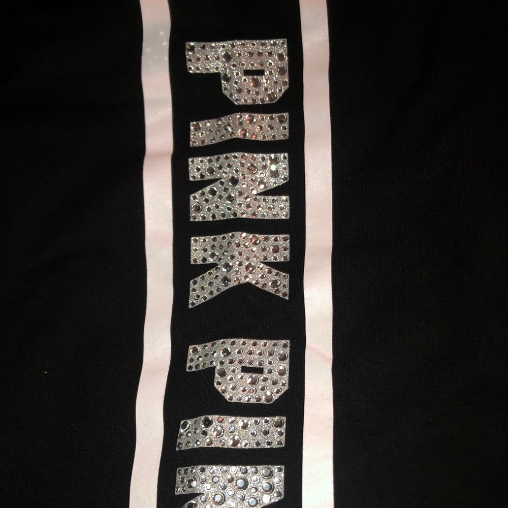 Victoria secret pink bling black leggings small